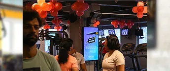 GYM Digital screen ,HSR Fitness World-AECS Layout,Bangalore