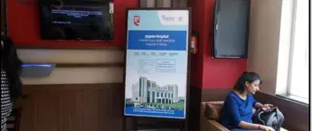 CCD Standee Promotion Branding, Mumbai - Dev Chaya building Haji Ali - Tardeo