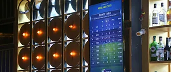 Restaurant digital screen-Decode Air Bar,Sec 29, Gurgaon,Delhi