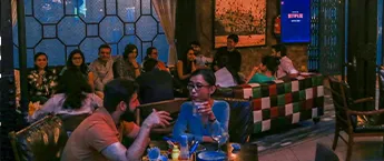 Restaurant digital screen-Hudba Lounge,GK 1 ,Delhi