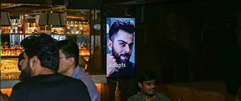 Restaurant digital screen-Night Angel,Hauz Khas,Delhi