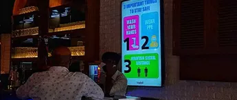 Restaurant digital screen-Out Of The Box,Khan Market,Delhi