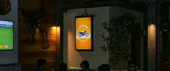 Restaurant digital screen-Easy Tiger,Brigade Road,Bangalore