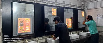Smart Mirror-Platform No.01, Nizamuddin railway station, Delhi