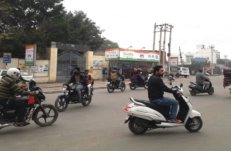 Cycle Shelter -Govt. Senior Secondary School,  Karnal, Haryana