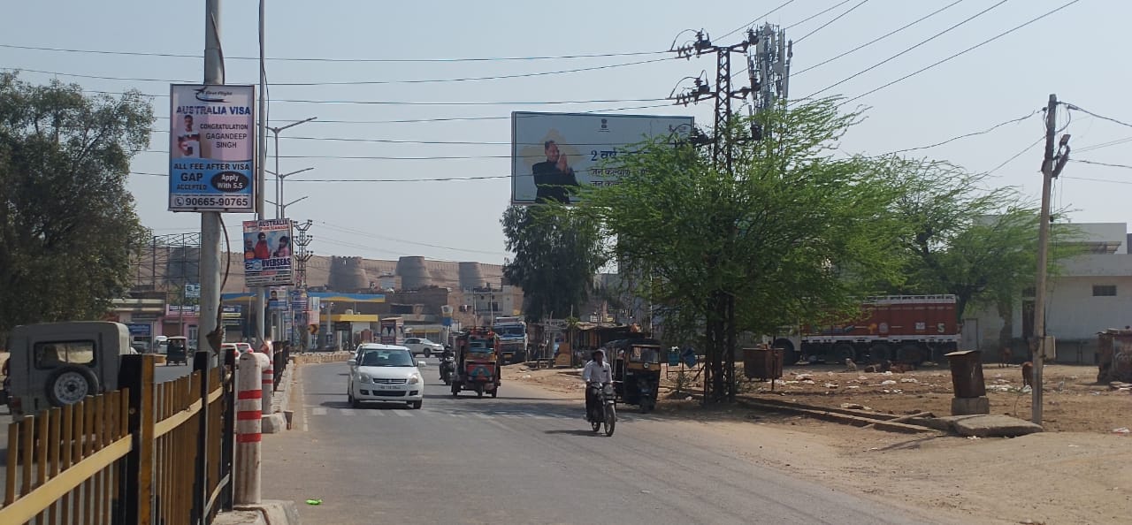 Unipole - Bharat Mata Chowk, Hanumangarh, Rajasthan