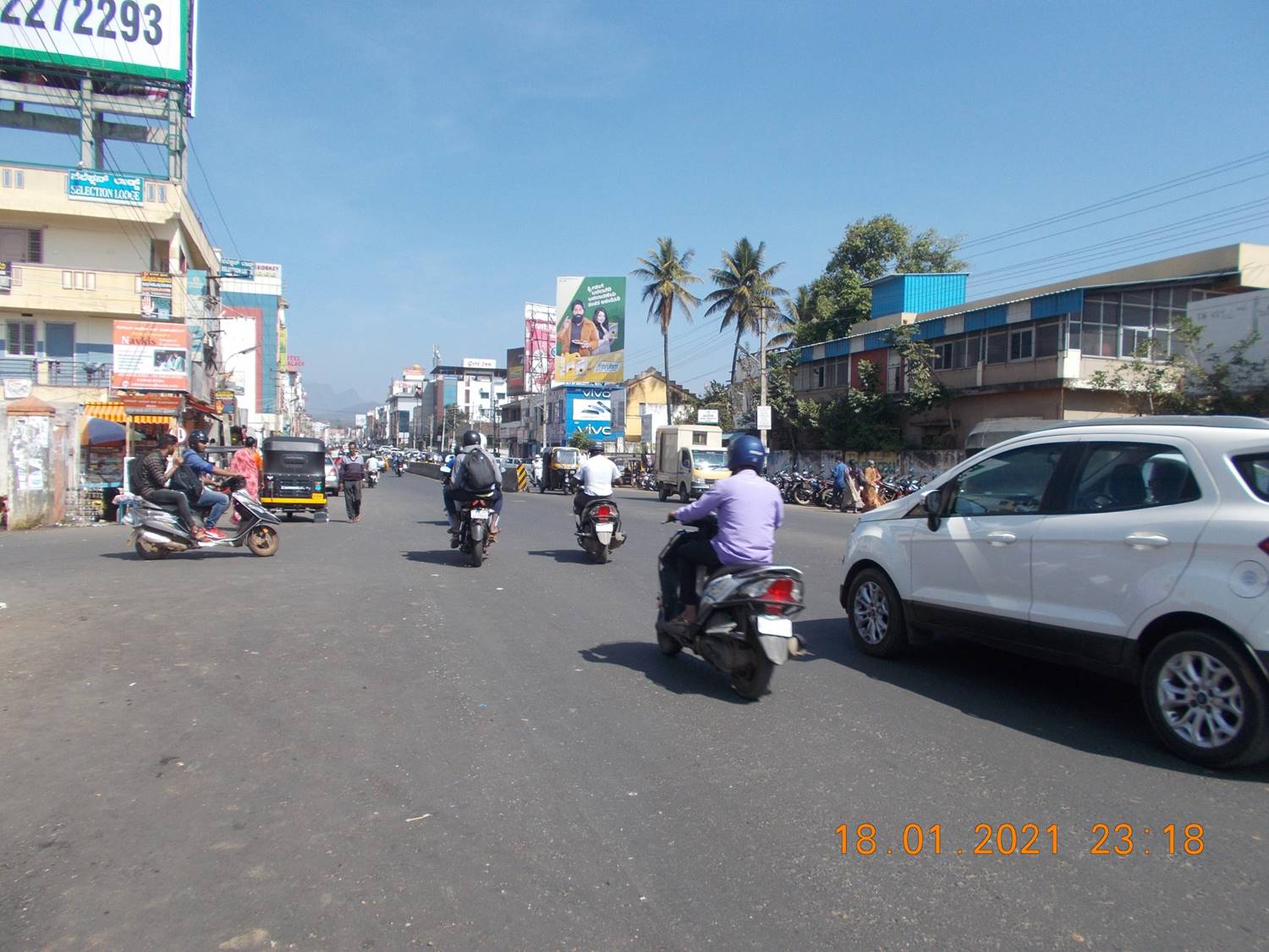 Billboard  -  Ksrtc Bus Stand,  Chikkamagluru, Karnataka