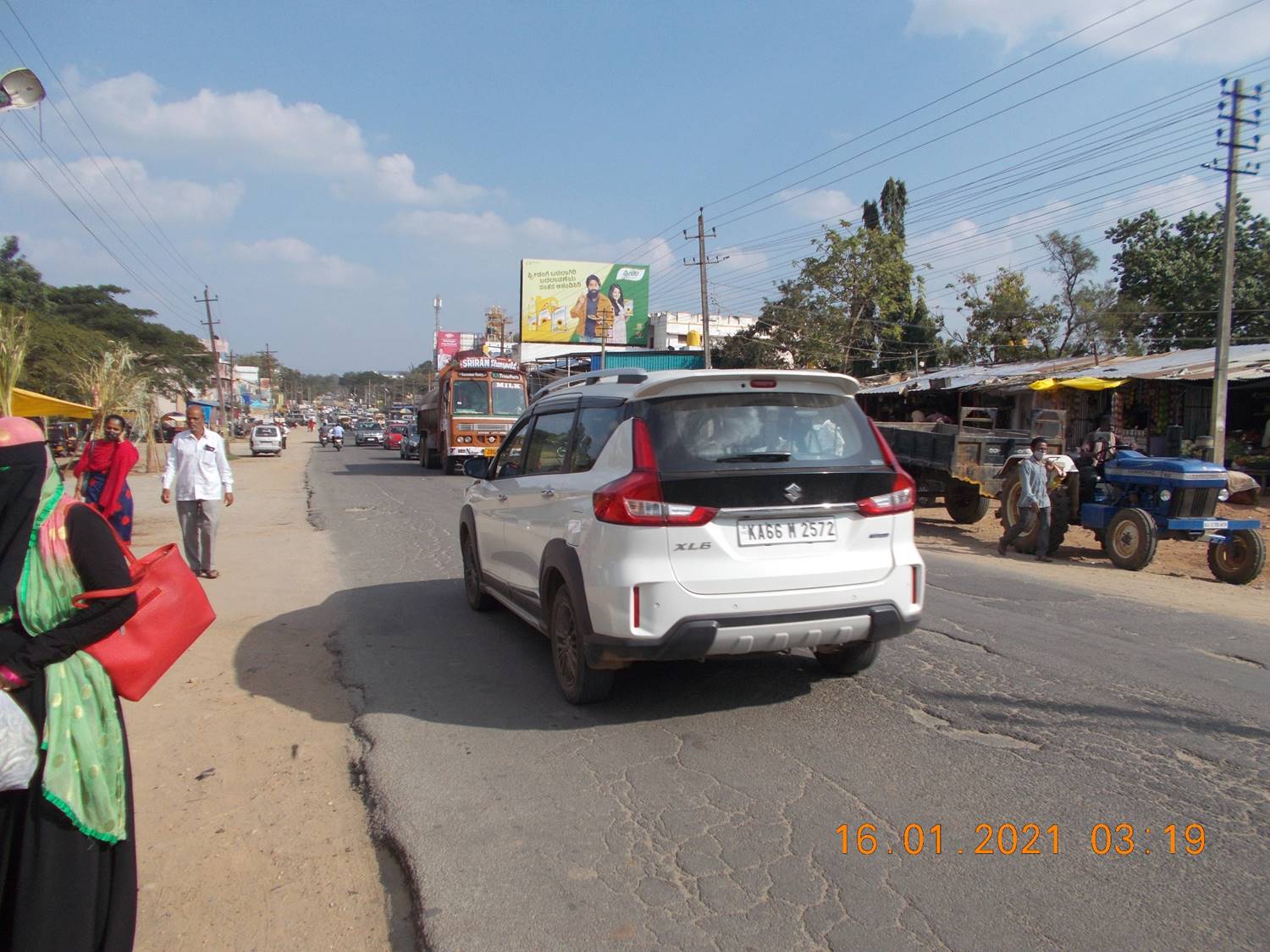 Billboard  -  Bus Stand,  Terikere, Karnataka