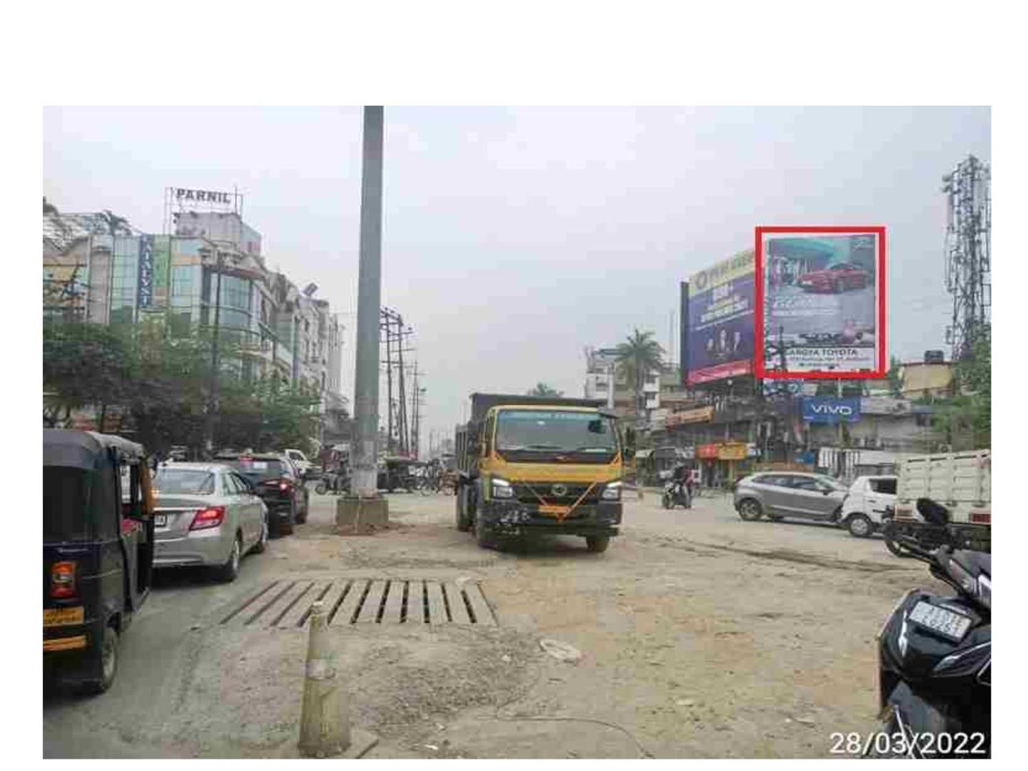 Billboard - Zoo road Tiniali  facing  Commerce,  Guwahati, Assam