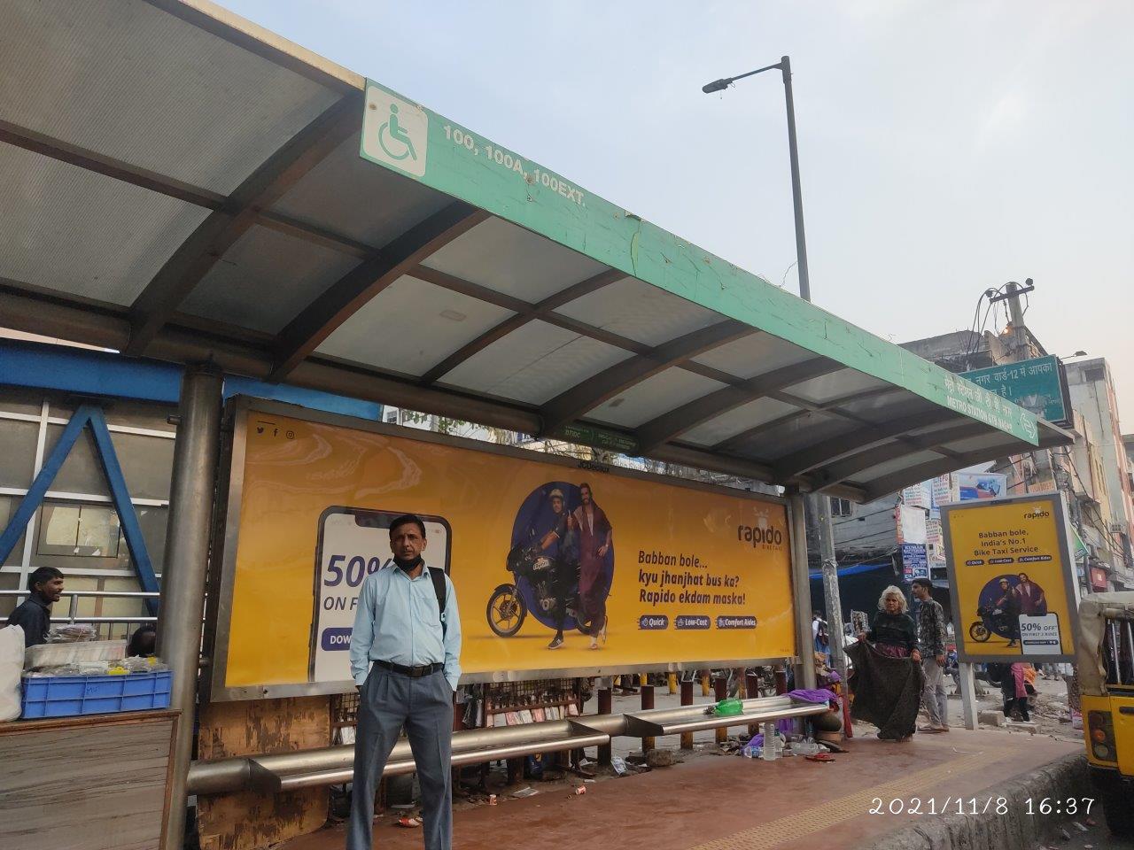 BQS Metro Stn. Gtb Nagar,  Towards Vijay Nagar Delhi Delhi (NCR)