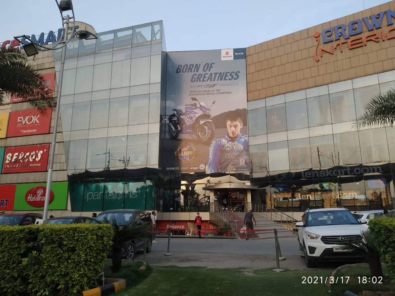 Glass Facade Crown Interiorz Mall Faridabad Delhi (NCR)