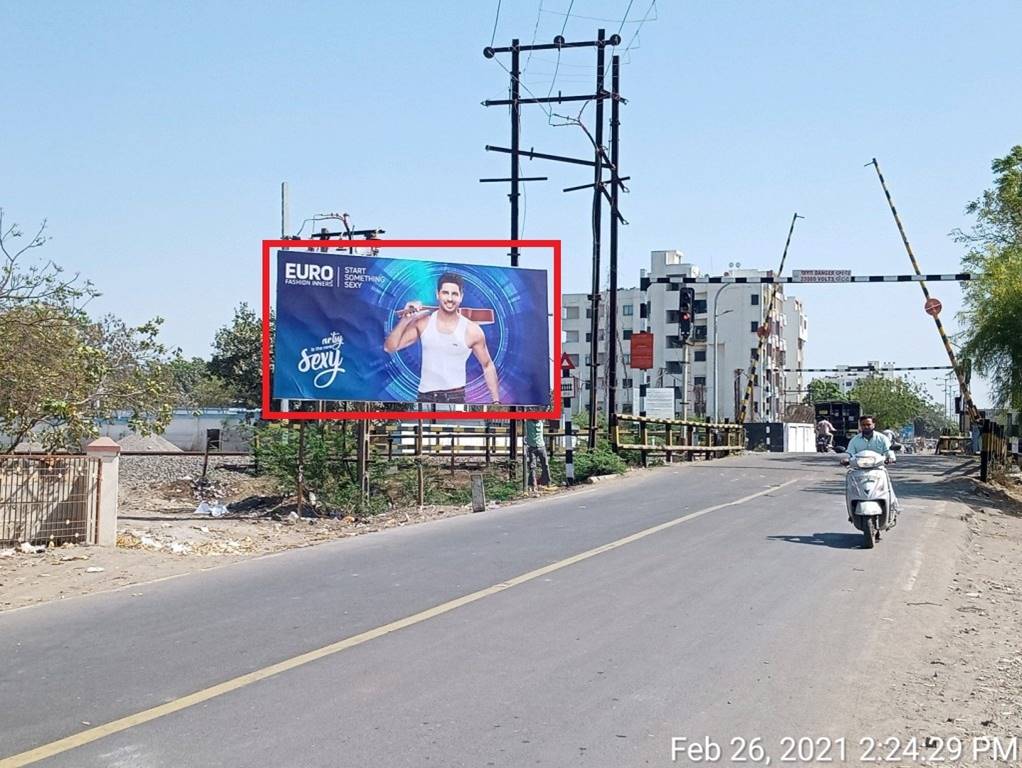 Billboard - Satyam Colony Railway Crossing,  Jamnagar, Gujarat