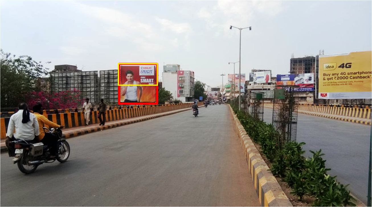 Billboard - Kalwa Chowk Bridge,  Facing M.G. Road,  Junagadh,  Gujarat