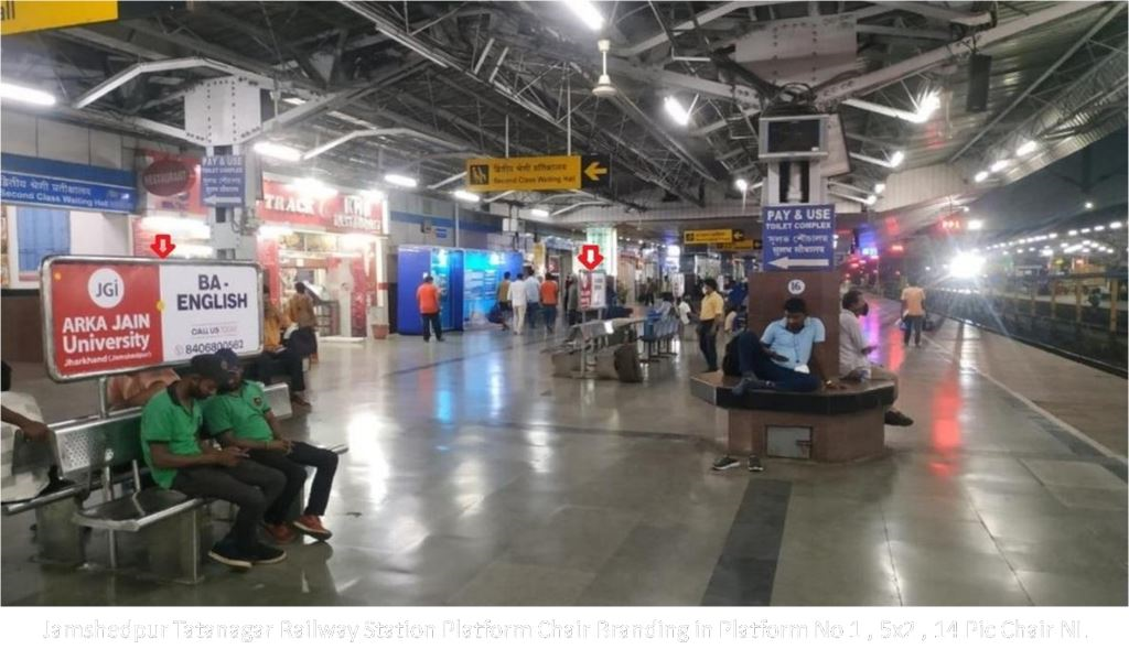 Chair Branding-A, Jharkhand, Tatanagar Railway Station Platform Chair Branding in Platform No 1