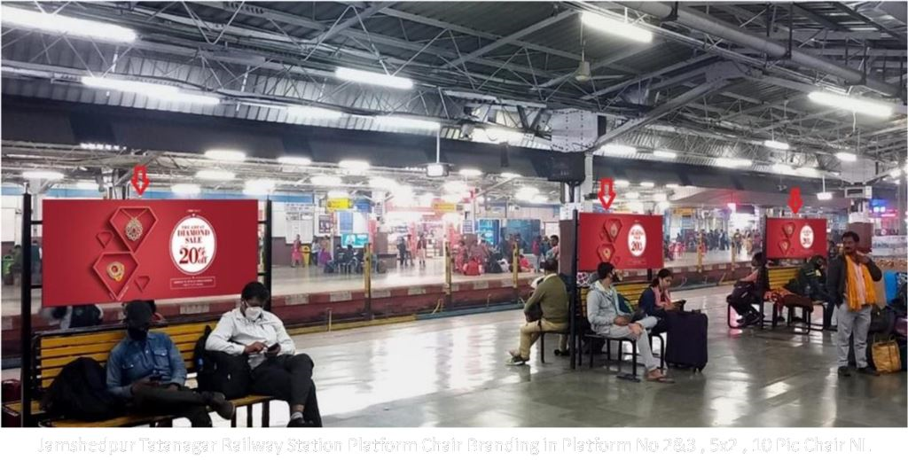 Chair Branding-A, Jharkhand, Tatanagar Railway Station Platform Chair Branding in Platform No 2&3