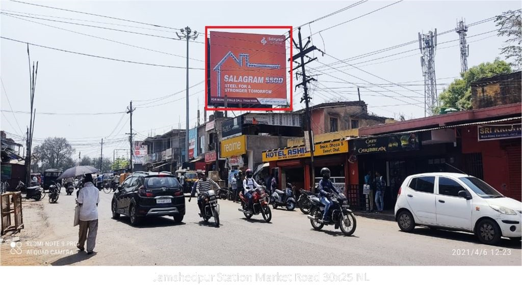 Hoarding-A, Jharkhand, Jamshedpur Station Market Road