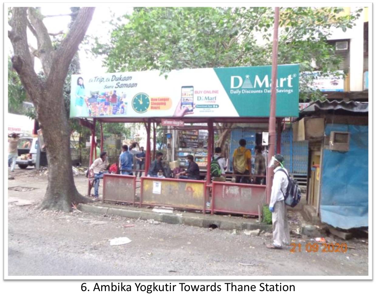 Bus Queue Shelter - - Ambika Yogkutir Towards Thane Station,   Thane,   Mumbai,   Maharashtra