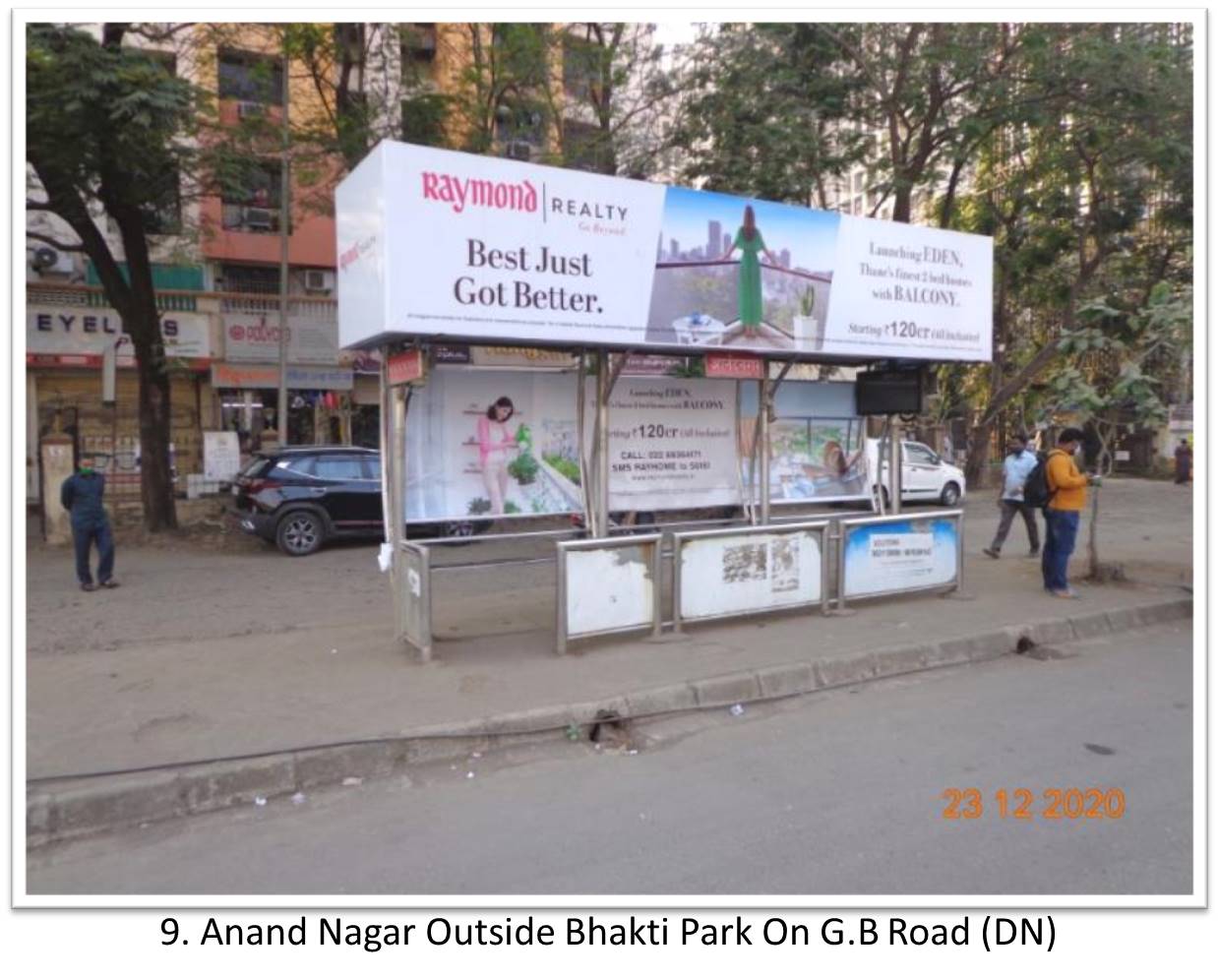 Bus Queue Shelter - - Anand Nagar Outside Bhakti Park On G.B Road (DN),   Thane,   Mumbai,   Maharashtra