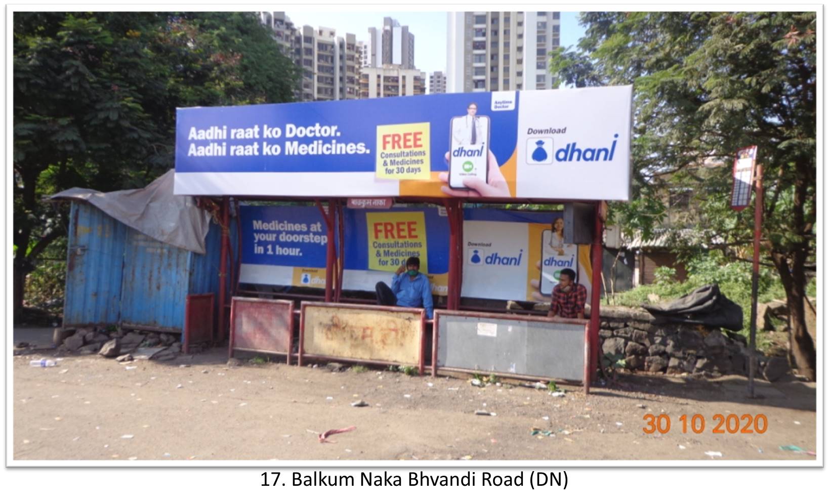 Bus Queue Shelter - - Balkum Naka Bhvandi Road (DN),   Thane,   Mumbai,   Maharashtra