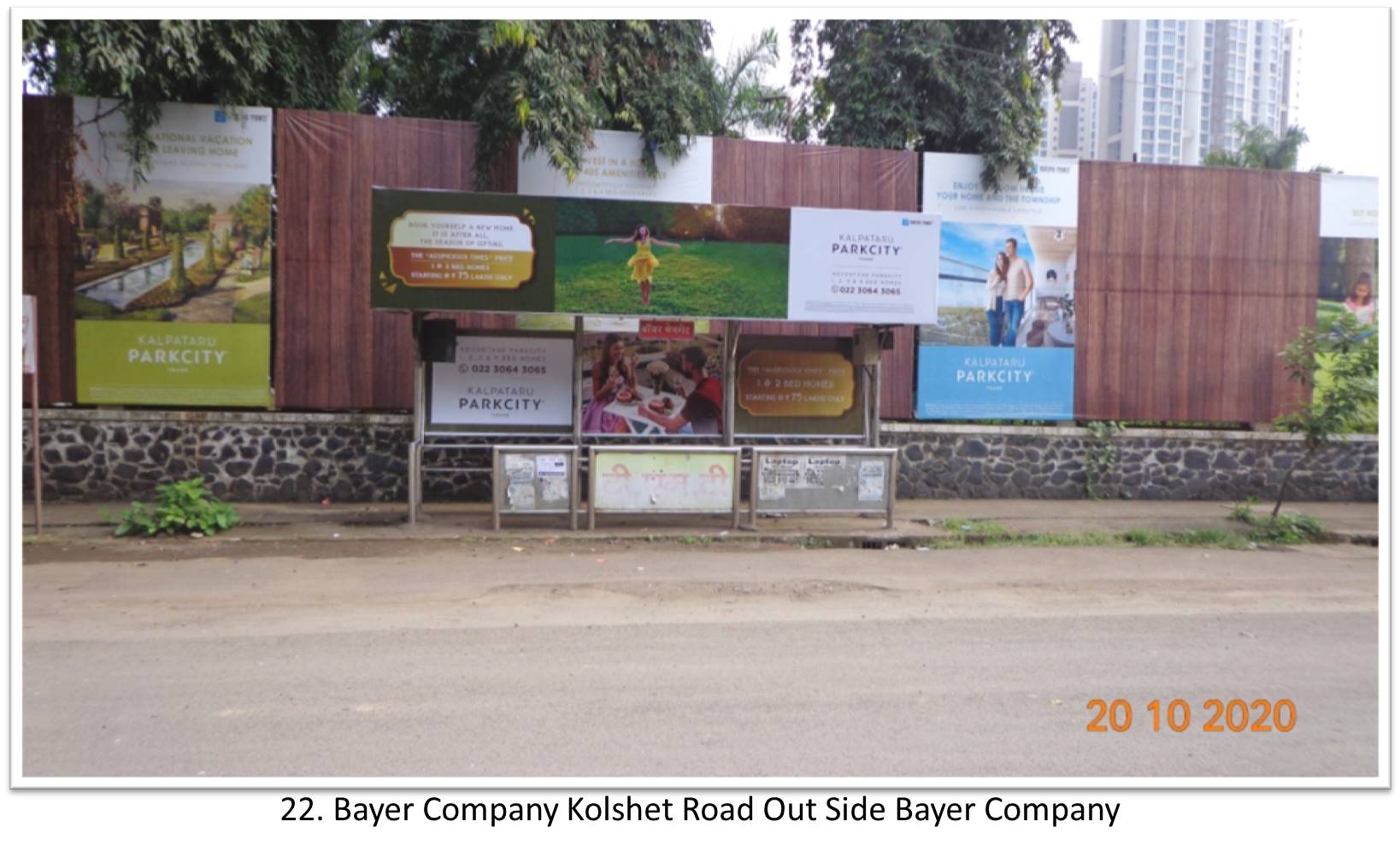 Bus Queue Shelter - - Bayer Company Kolshet Road Out Side Bayer Company,   Thane,   Mumbai,   Maharashtra