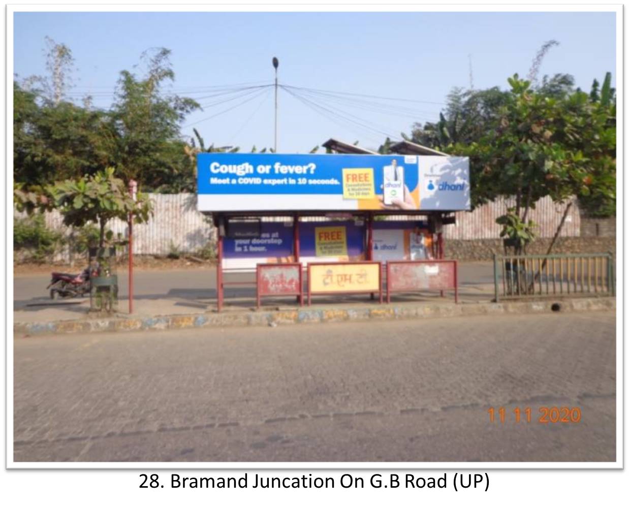 Bus Queue Shelter - - Bramand Juncation On G.B Road (UP),   Thane,   Mumbai,   Maharashtra