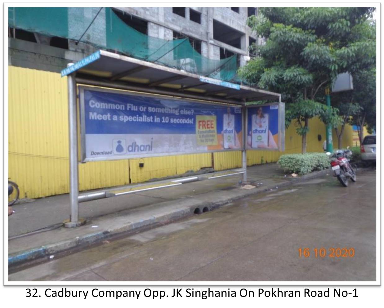 Bus Queue Shelter - - Cadbury Company Opp. JK Singhania On Pokhran Road No-1,   Thane,   Mumbai,   Maharashtra