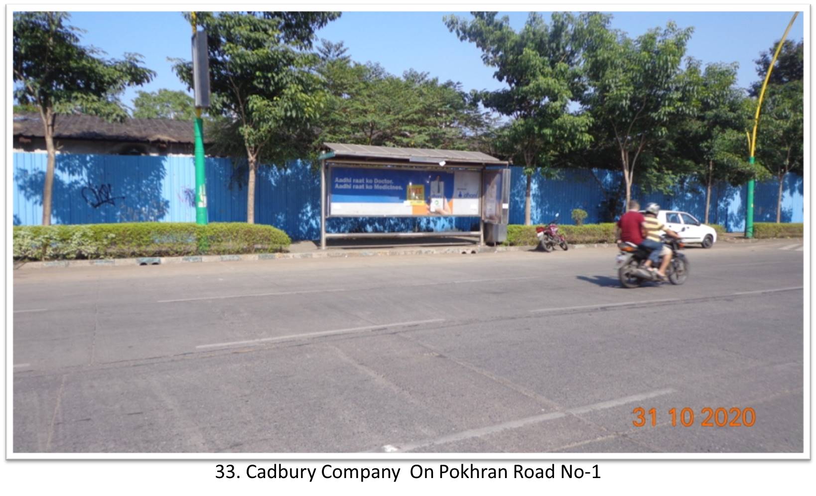 Bus Queue Shelter - - Cadbury Company On Pokhran Road No-1,   Thane,   Mumbai,   Maharashtra