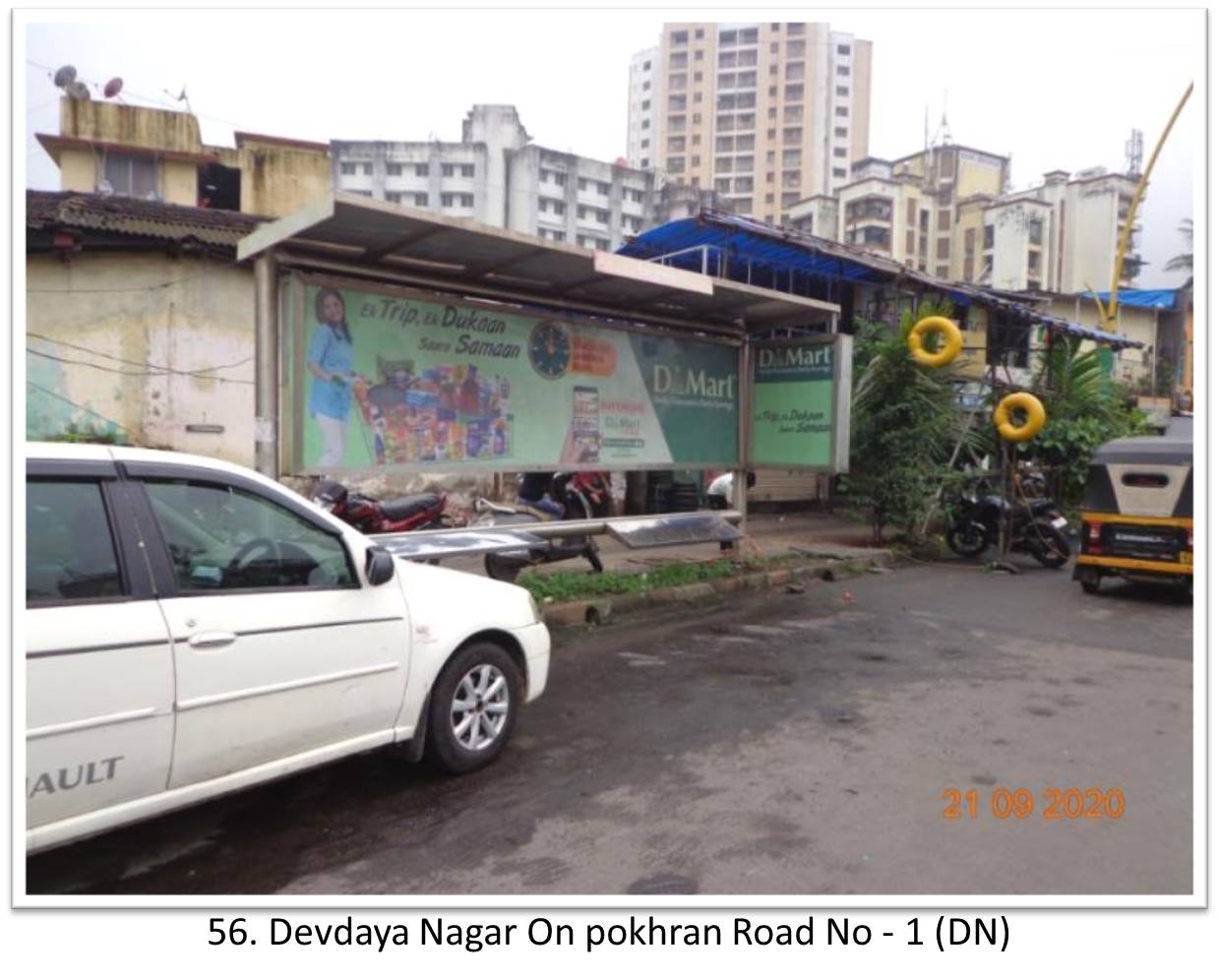 Bus Queue Shelter - - Devdaya Nagar On pokhran Road No - 1 (DN),   Thane,   Mumbai,   Maharashtra