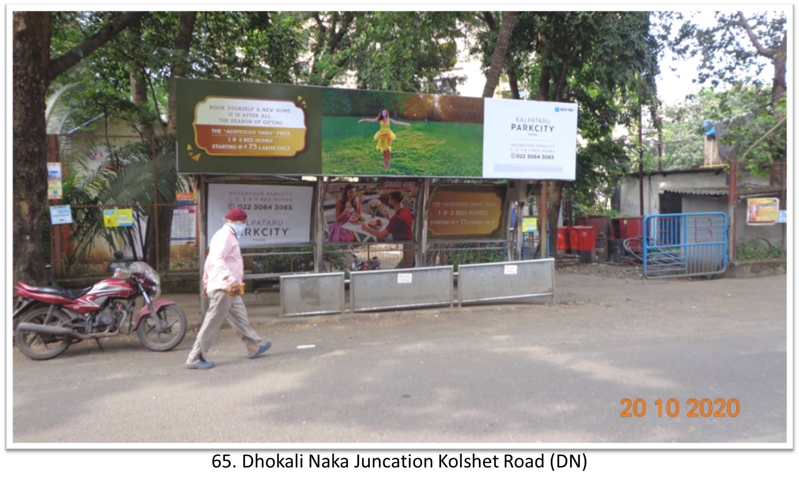 Bus Queue Shelter - - Dhokali Naka Juncation Kolshet Road (DN),   Thane,   Mumbai,   Maharashtra