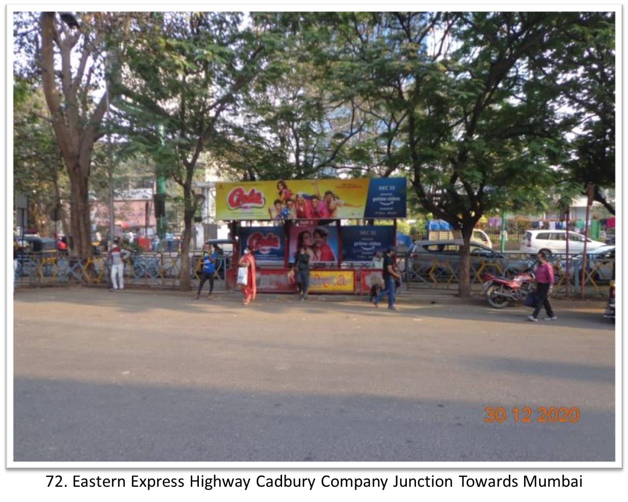 Bus Queue Shelter - - Eastern Express Highway Cadbury Company Junction Towards Mumbai,   Thane,   Mumbai,   Maharashtra