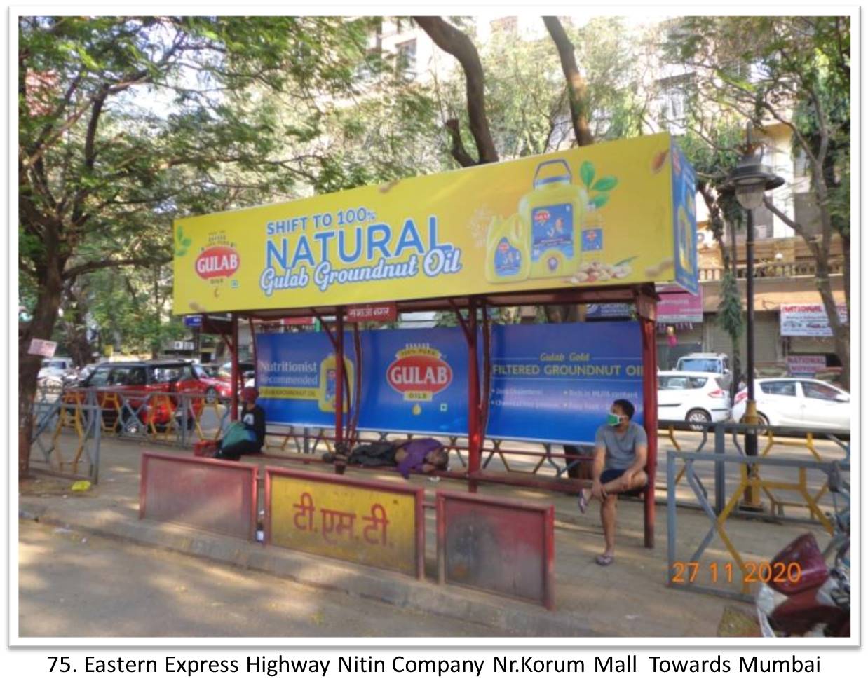 Bus Queue Shelter - - Eastern Express Highway Nitin Company Nr.Korum Mall Towards Mumbai,   Thane,   Mumbai,   Maharashtra