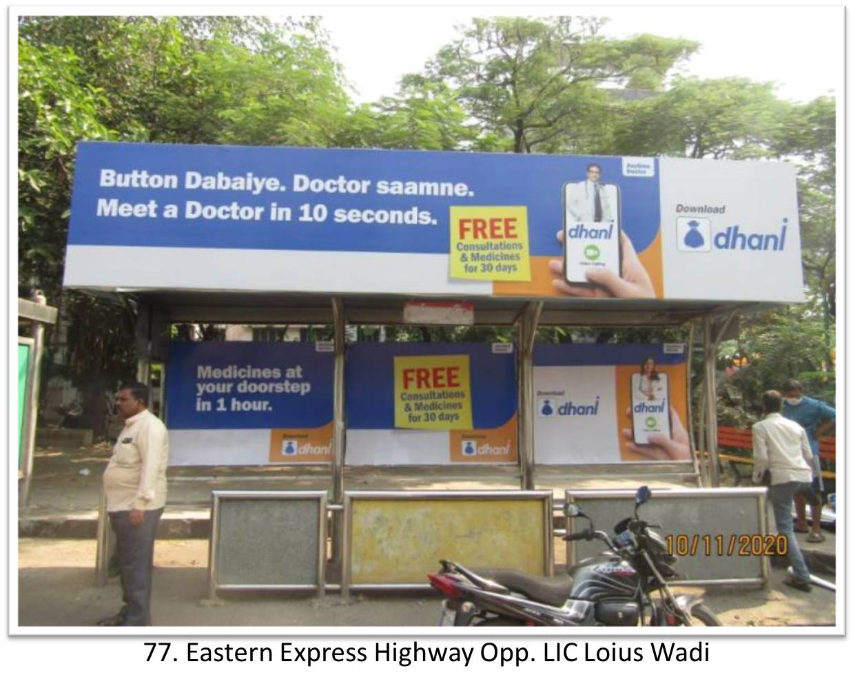 Bus Queue Shelter - - Eastern Express Highway Opp. LIC Loius Wadi,   Thane,   Mumbai,   Maharashtra