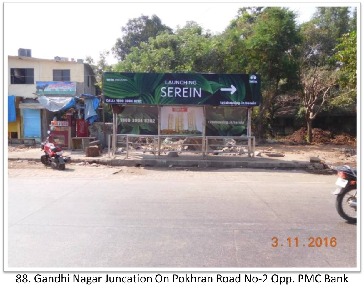 Bus Queue Shelter - - Gandhi Nagar Juncation On Pokhran Road No-2 Opp. PMC Bank,   Thane,   Mumbai,   Maharashtra