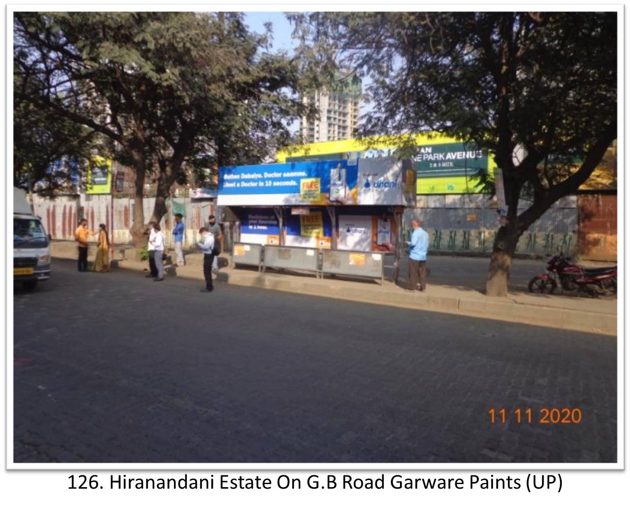 Bus Queue Shelter - - Hiranandani Estate On G.B Road Garware Paints (UP),   Thane,   Mumbai,   Maharashtra