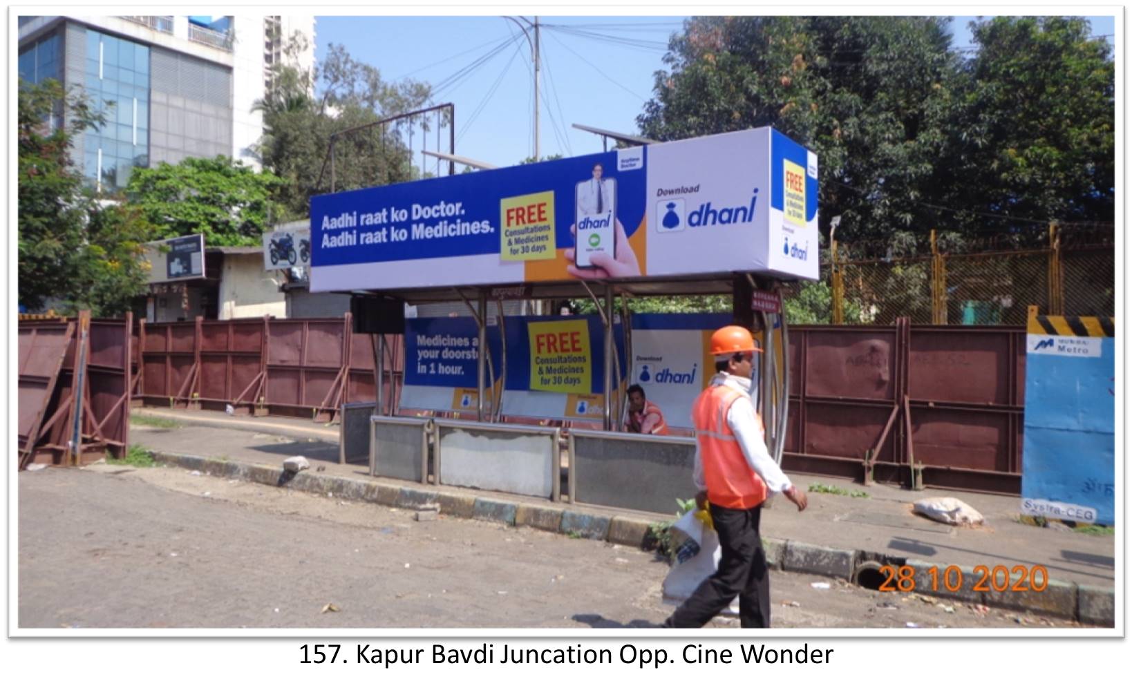 Bus Queue Shelter - - Kapur Bavdi Juncation Opp. Cine Wonder,   Thane,   Mumbai,   Maharashtra