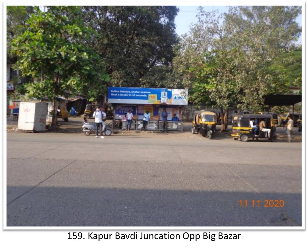 Bus Queue Shelter - - Kapur Bavdi Juncation Opp Big Bazar,   Thane,   Mumbai,   Maharashtra