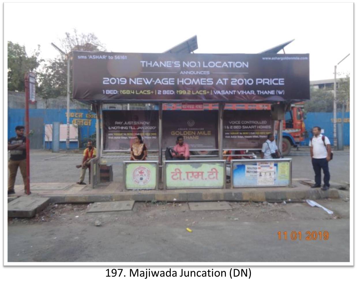 Bus Queue Shelter - - Majiwada Juncation (DN),   Thane,   Mumbai,   Maharashtra