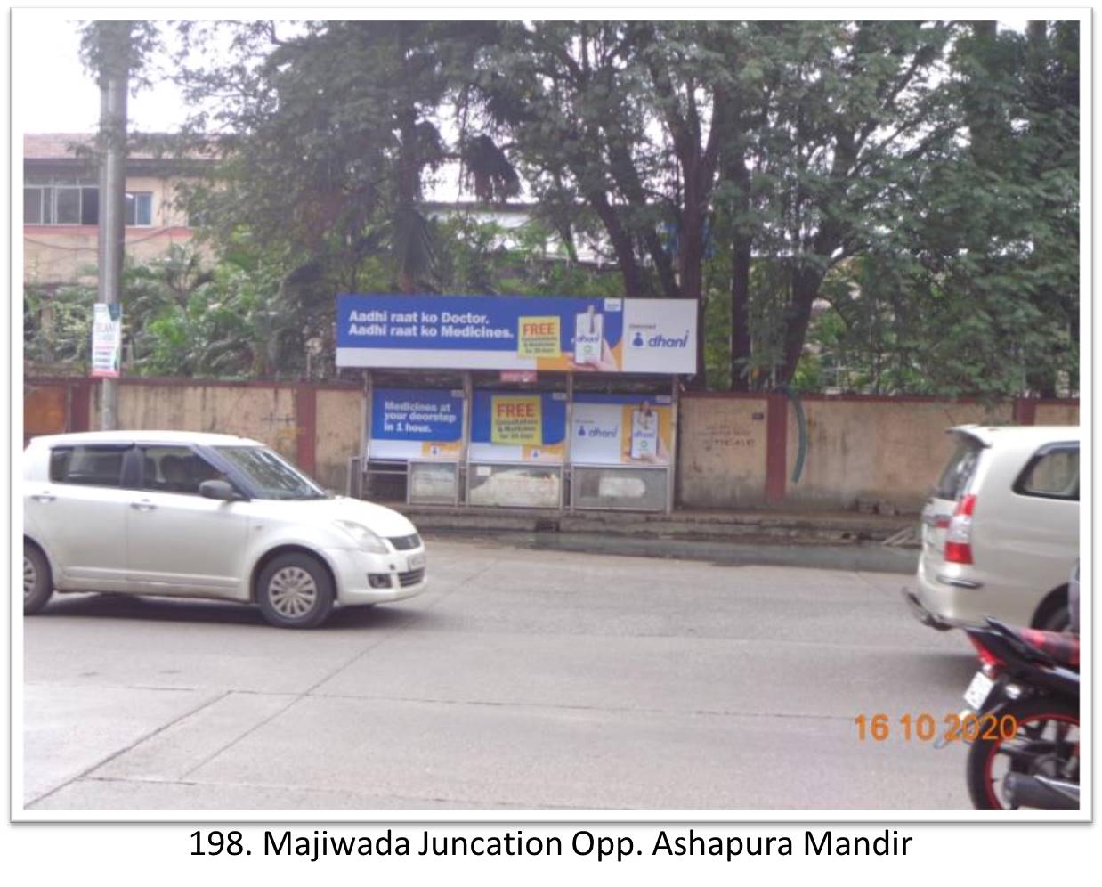 Bus Queue Shelter - - Majiwada Juncation Opp. Ashapura Mandir,   Thane,   Mumbai,   Maharashtra