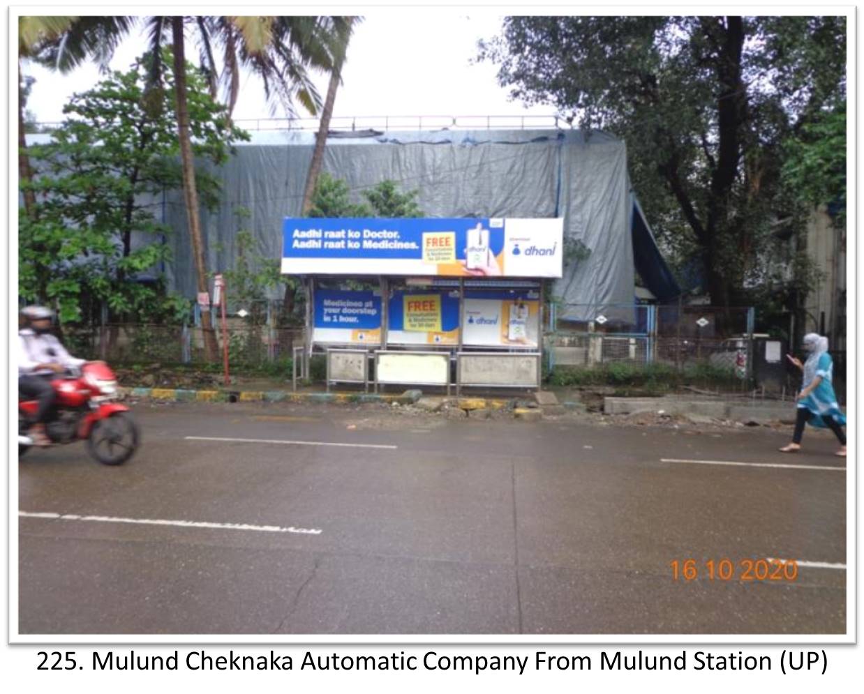 Bus Queue Shelter - - Mulund Cheknaka Automatic Company From Mulund Station (UP),   Thane,   Mumbai,   Maharashtra