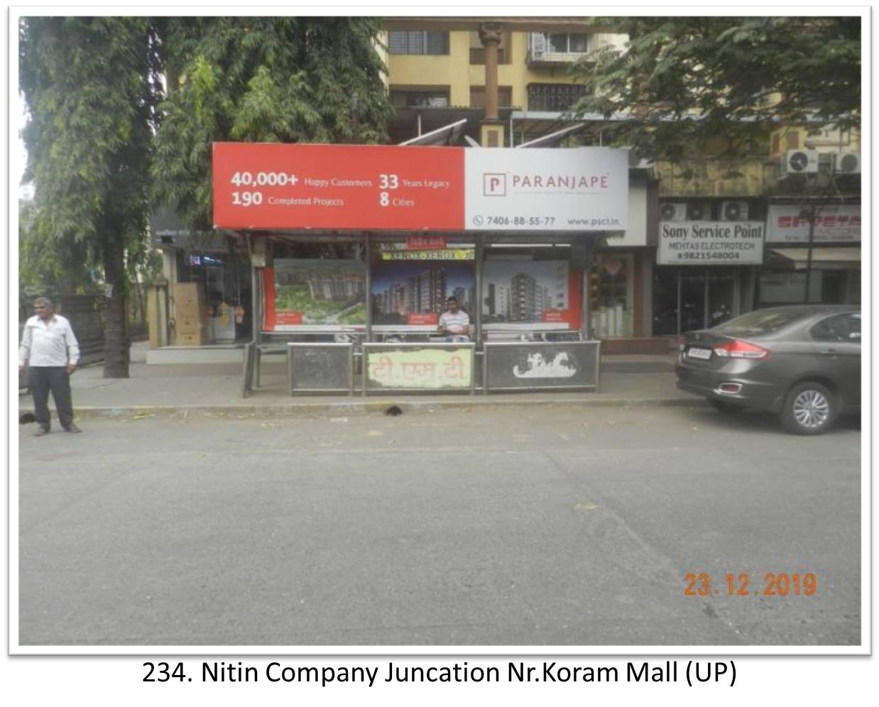 Bus Queue Shelter - - Nitin Company Juncation Nr.Koram Mall (UP),   Thane,   Mumbai,   Maharashtra