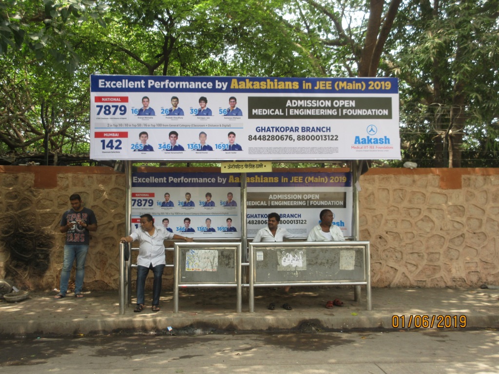 Bus Queue Shelter - - Antop Police Station,   Antop Hill,   Mumbai,   Maharashtra