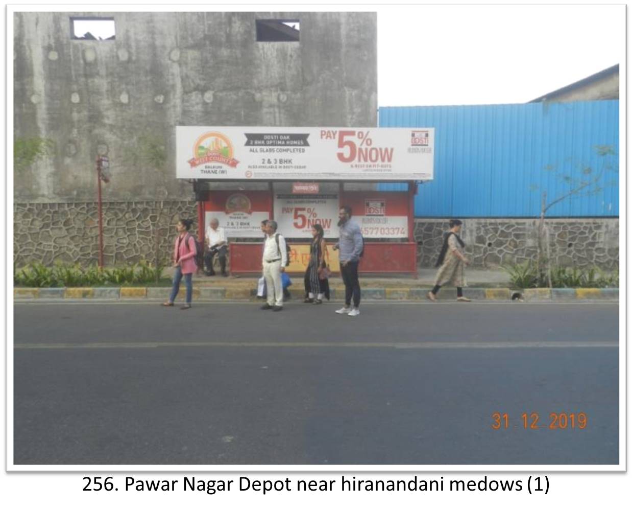 Bus Queue Shelter - - Pawar Nagar Depot near hiranandani medows (1),   Thane,   Mumbai,   Maharashtra