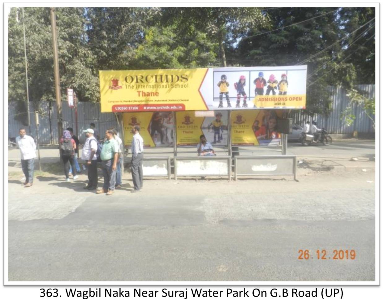 Bus Queue Shelter - - Wagbil Naka Near Suraj Water Park On G.B Road (UP),   Thane,   Mumbai,   Maharashtra