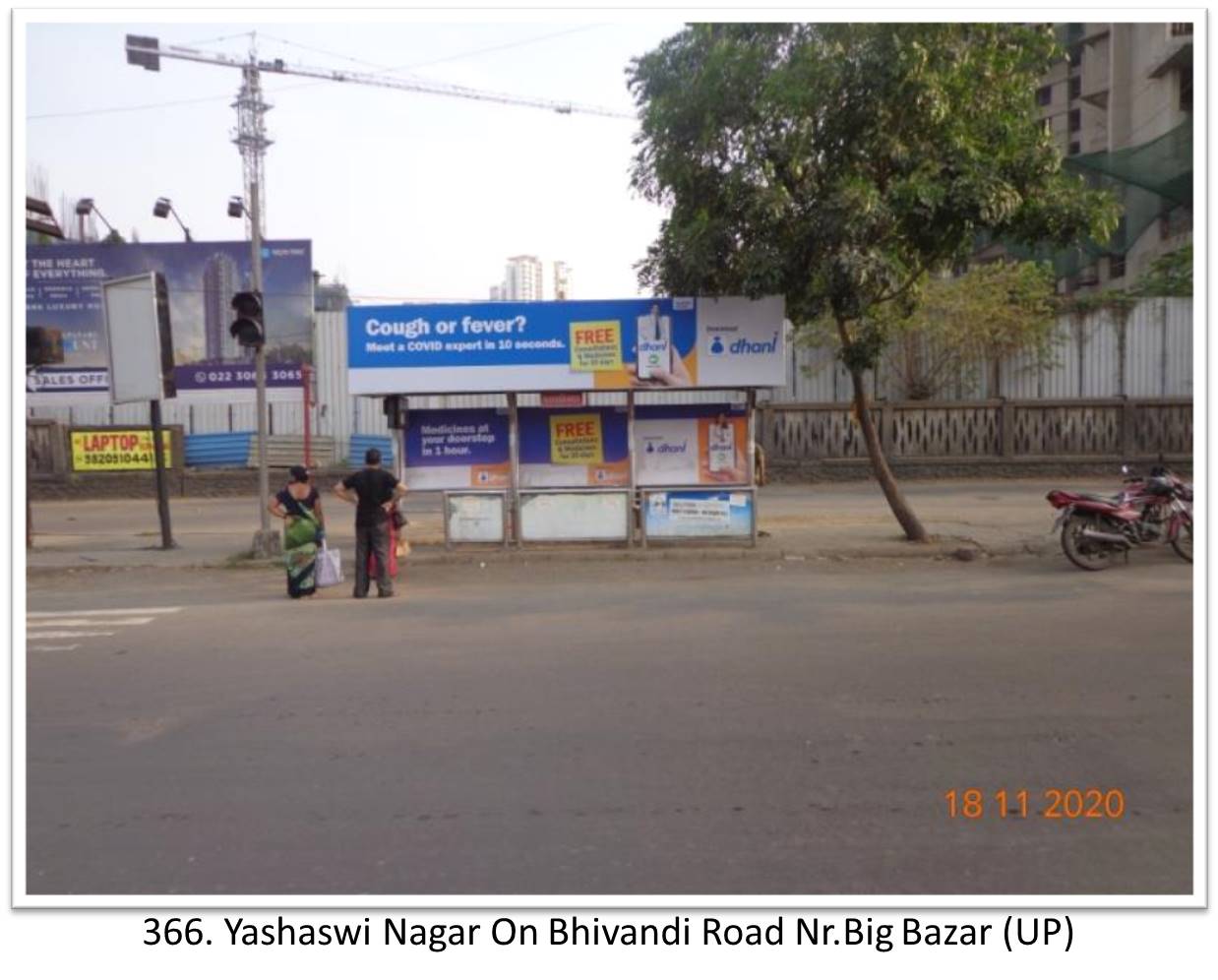 Bus Queue Shelter - - Yashaswi Nagar On Bhivandi Road Nr.Big Bazar (UP),   Thane,   Mumbai,   Maharashtra