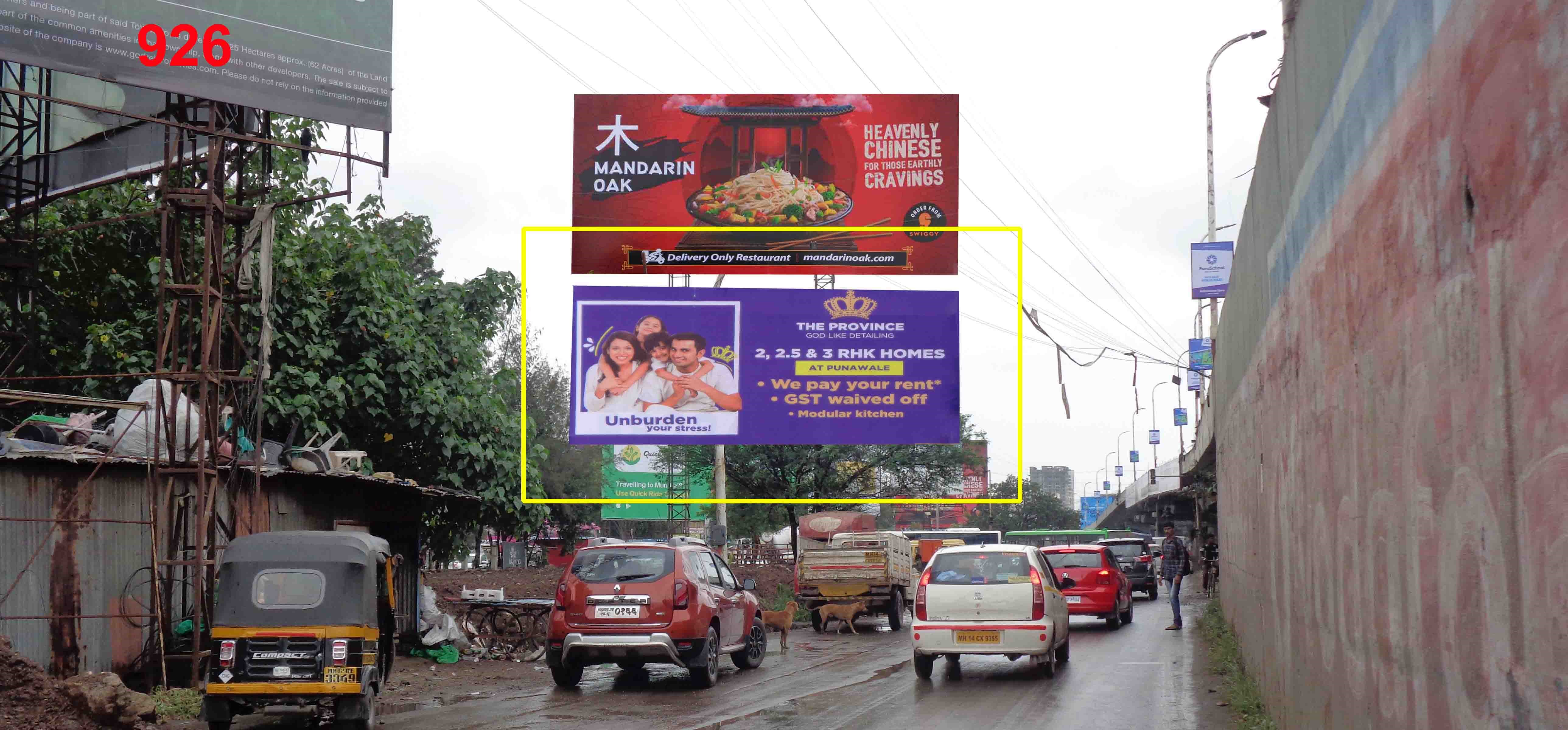 Hording - WAKAD CHOWK, Wakad - Hinjawadi Flyover, Pune, Maharashtra