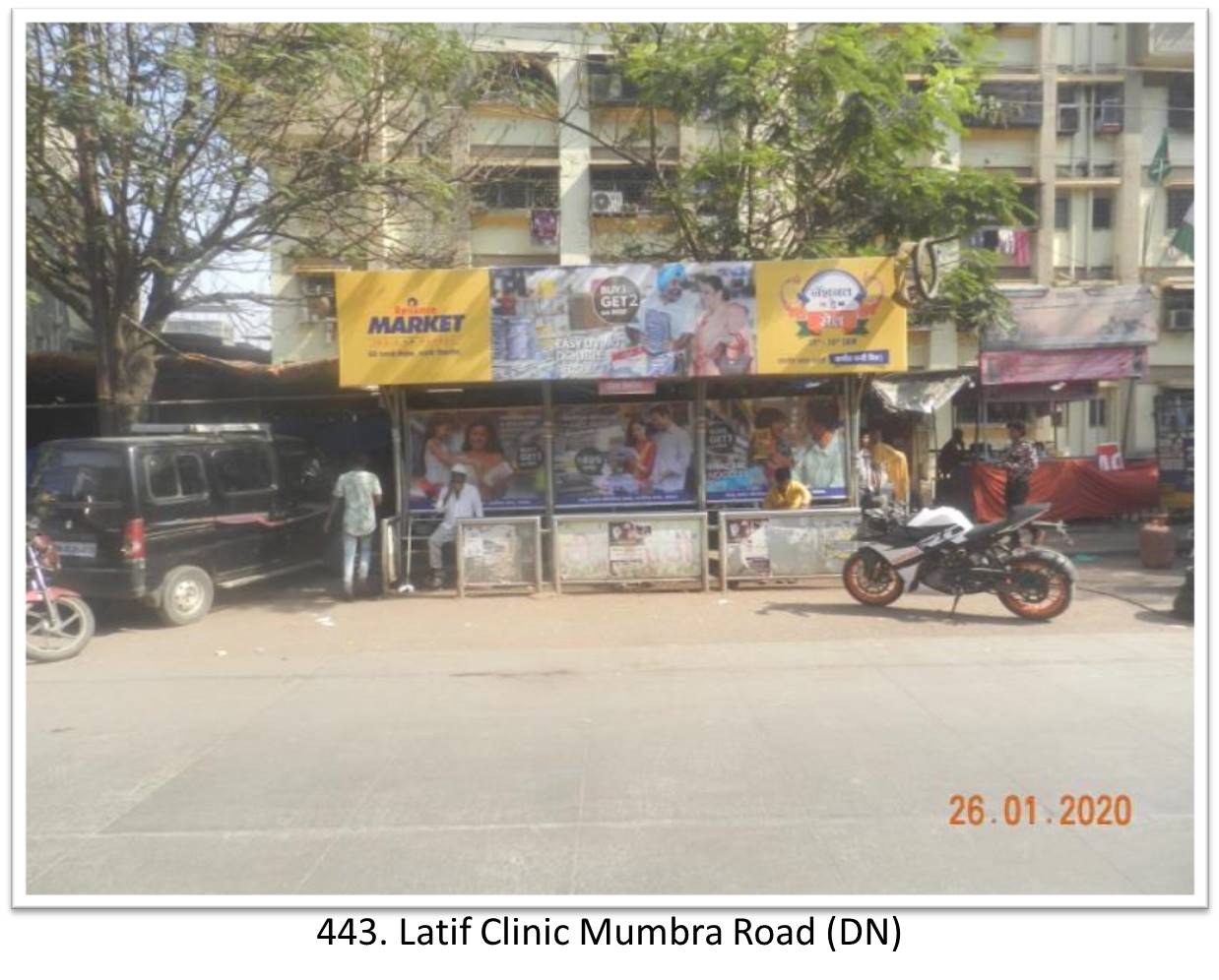 Bus Queue Shelter - - Latif Clinic Mumbra Road (DN),   Thane,   Mumbai,   Maharashtra