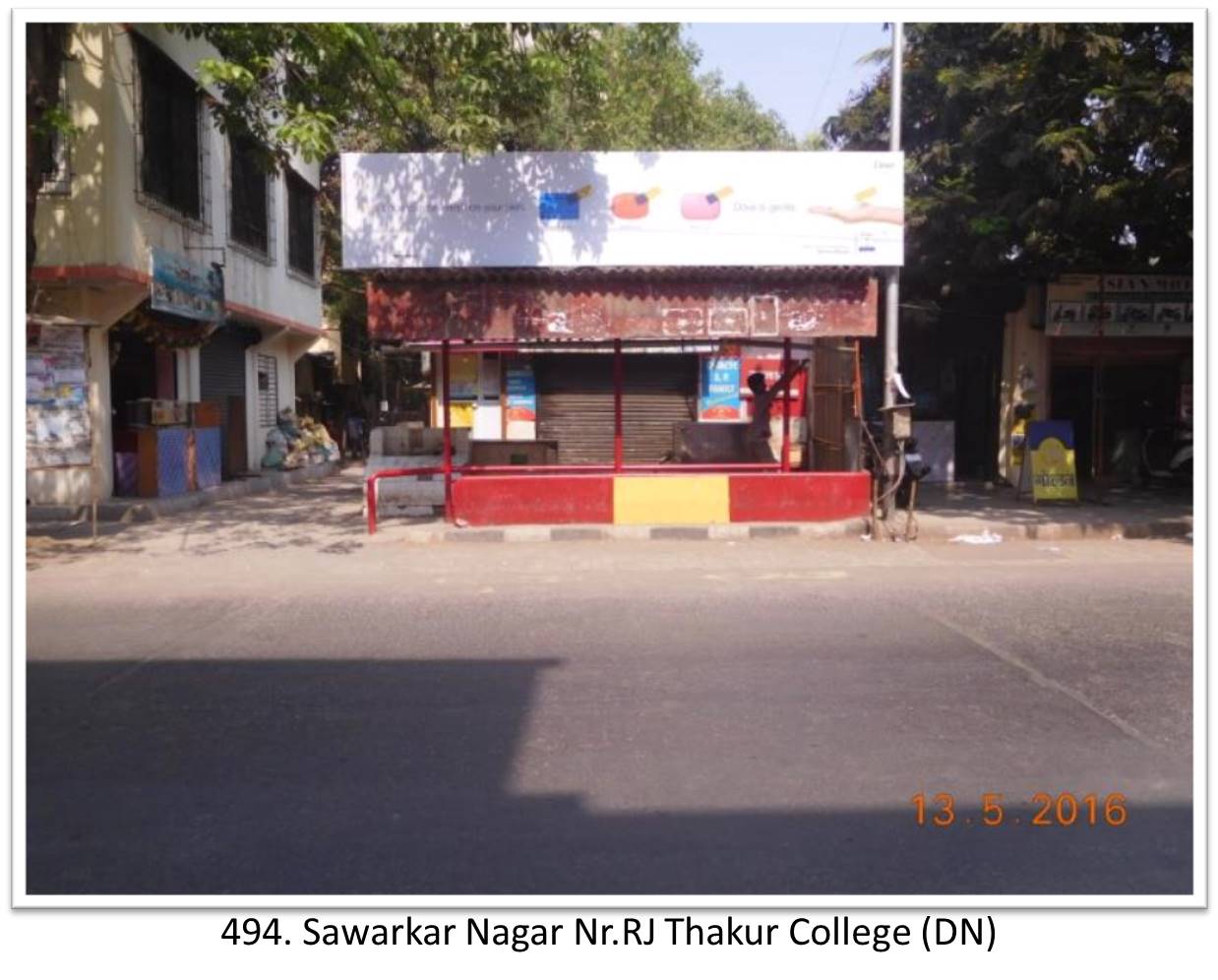 Bus Queue Shelter - - Sawarkar Nagar Nr.RJ Thakur College (DN),   Thane,   Mumbai,   Maharashtra