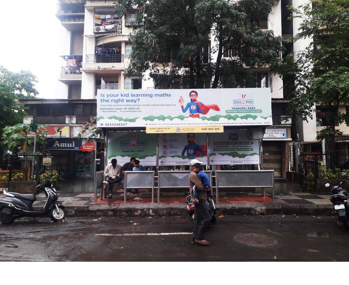 Bus Queue Shelter - Kachora - Nr.Kachora Mohan Shristi,   Kalyan,   Mumbai,   Maharashtra