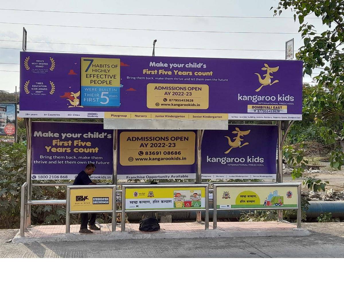 Bus Queue Shelter - Sonarpada - Nr.Sonarpada Circle,   Dombivali,   Mumbai,   Maharashtra
