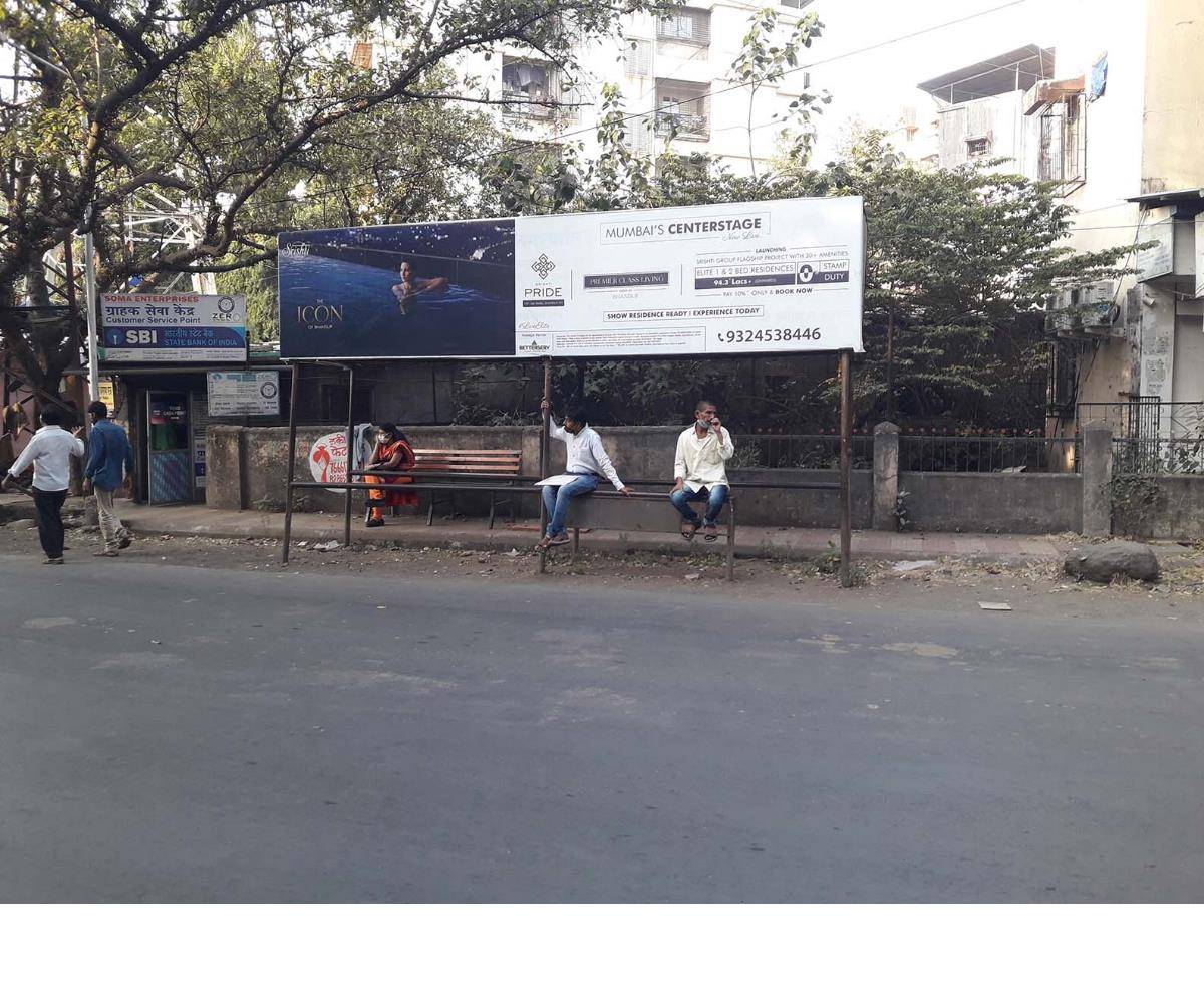 Bus Queue Shelter - Nr.Tilak Putala - Parasmani,   Dombivali,   Mumbai,   Maharashtra